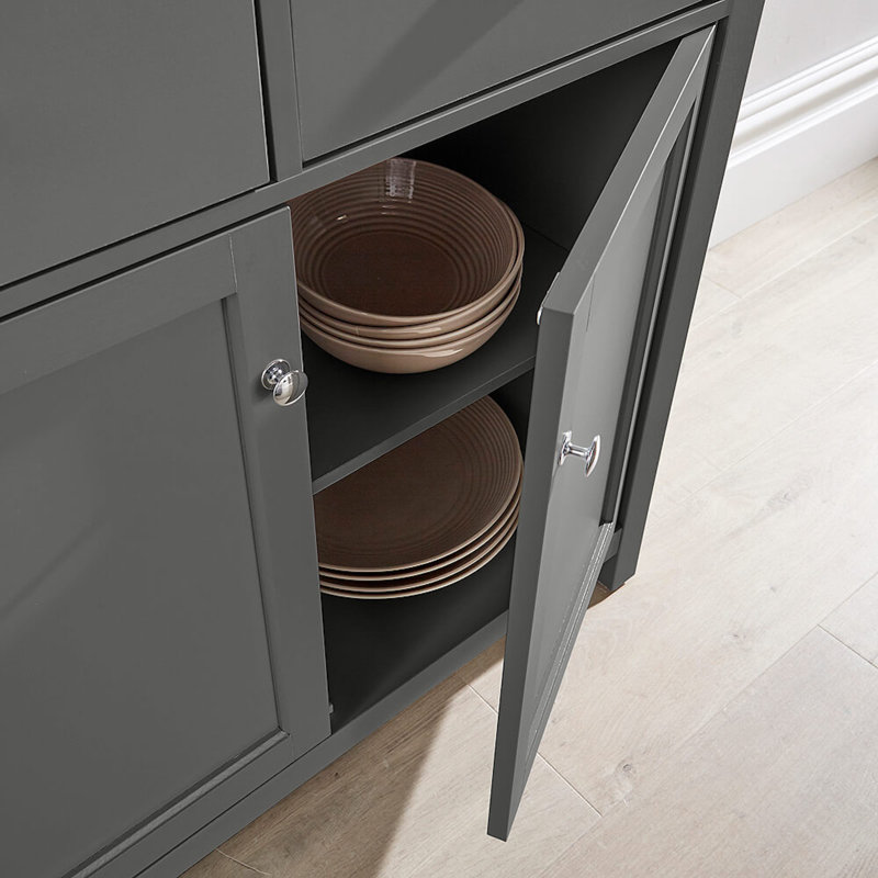 Barneys 79cm Sideboard, Graphite/Oak