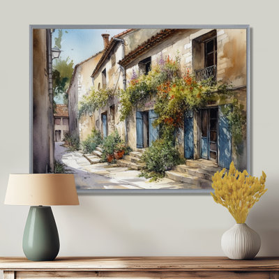 Riata, village méditerranéen, rue V - Paysage, art mural chalet