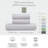EJ Classic 100% Luxe Cotton Sateen Duvet Cover Set - Smooth & Breathable-1014742216-1014742220