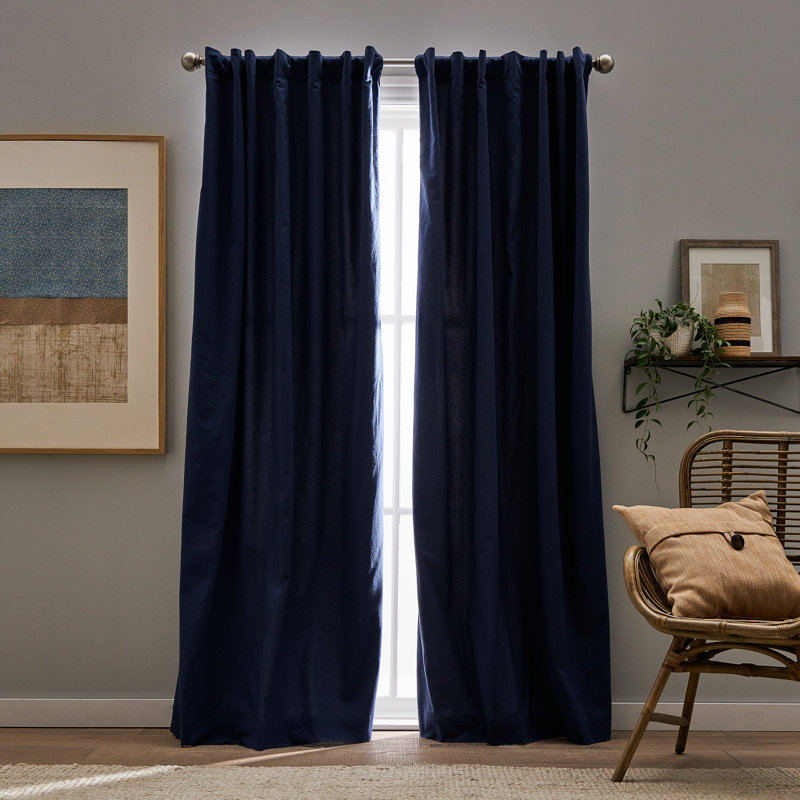 Paire de rideaux obscurcissant Peri Home Sanctuary, Indigo
