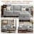  76.5" Upholstered Sofa Couch-817280122
