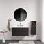 Meuble-lavabo mural 36 po avec lavabo intégré en céramique à 3 trous, avec trop-plein, grand meuble-lavabo flottant avec rangement pour salle de bain moderne, KD-644810289-644810288