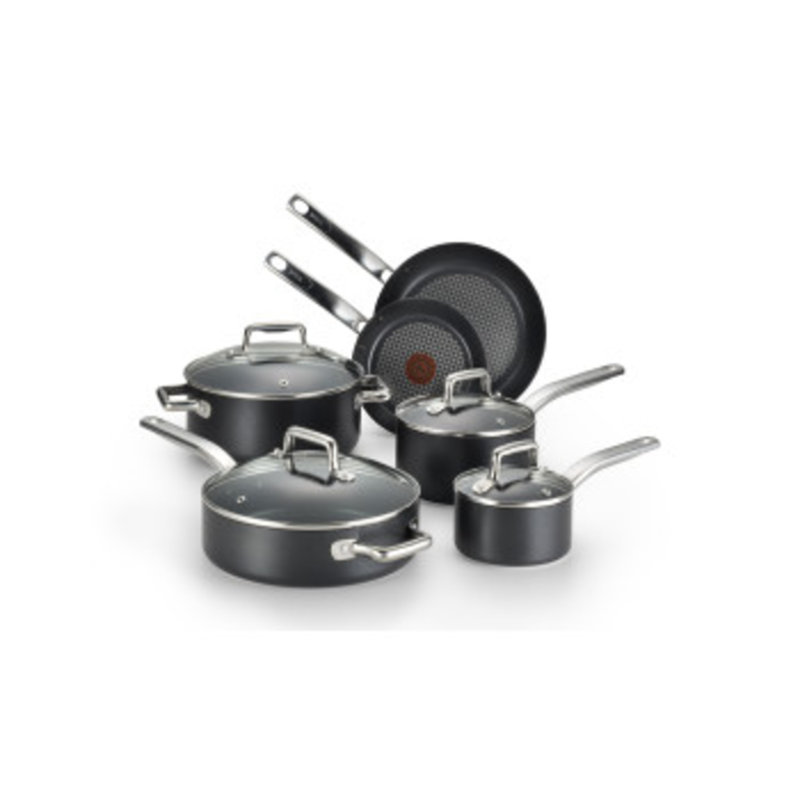 Batterie de cuisine en aluminium antiadhésif T-fal ProGrade, 10 pièces