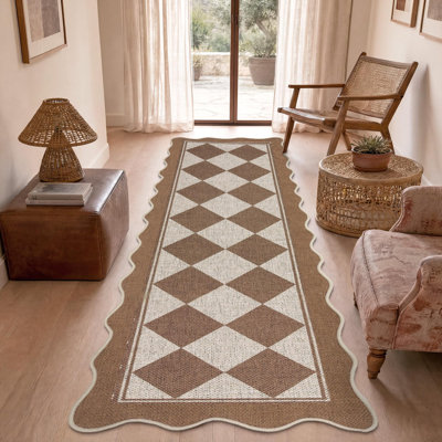 Tapis festonné intérieur / extérieur Scalloped
