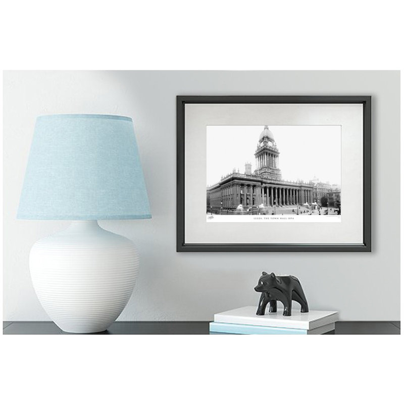 Leeds, The Town Hall 1894 - Single Picture Frame Print, 40cm H x 50cm W x 2.3cm D