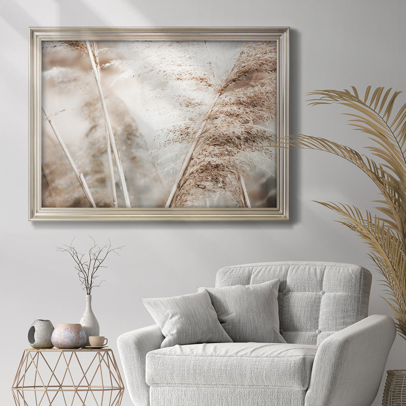 Soft Pampas Breeze - reproduction d'art sur toile encadrée, L 25 po x H 21 po
