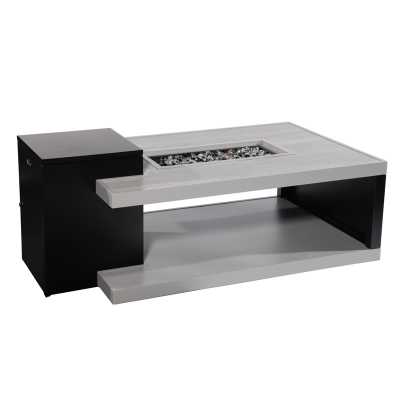 Foyer de table extérieur au propane en aluminium