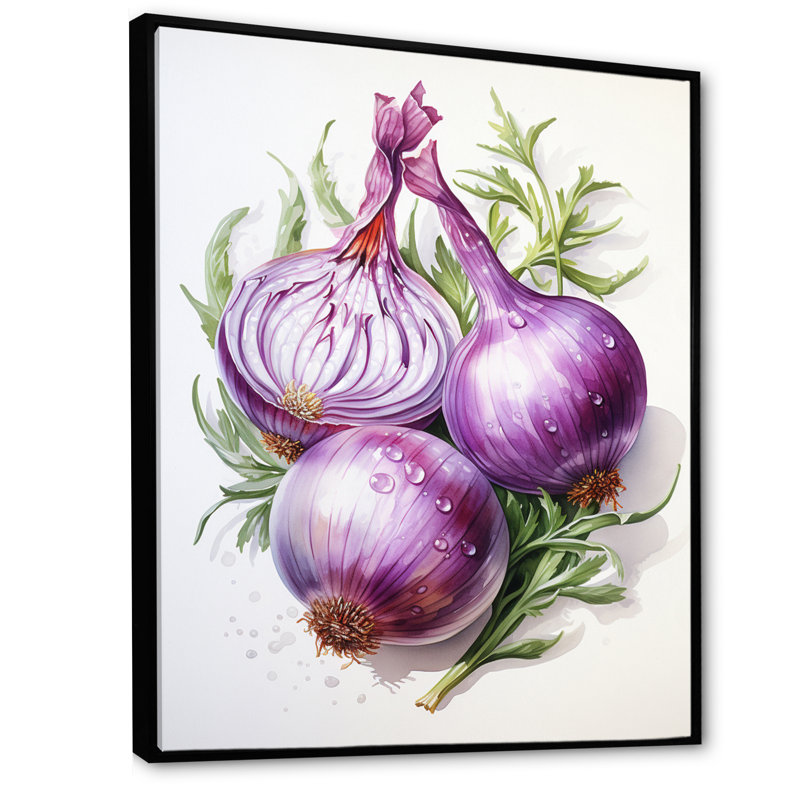 " Vegetable Marble Onion ", Black Floater Framed, 44" H x 34" W x 1.5" D