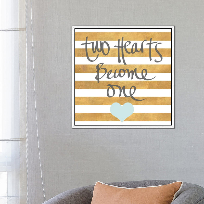 Wedding I by Sd Graphics Studio - Print on Canvas, White Framed Canvas, 66.04 cm H x 66.04 cm W