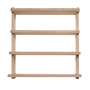 Étagère à montants, 4 tablettes, non fini (24 po)