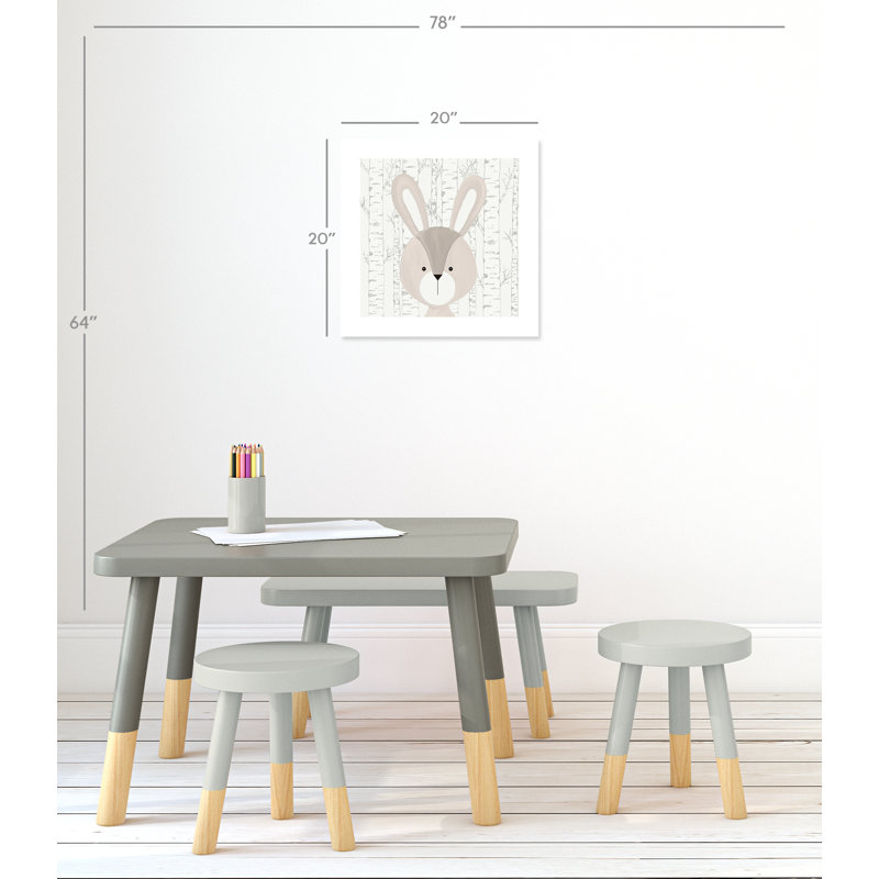 Woodland Friends 3, impression sur papier, H 20 po x l 20 po x P 1 po