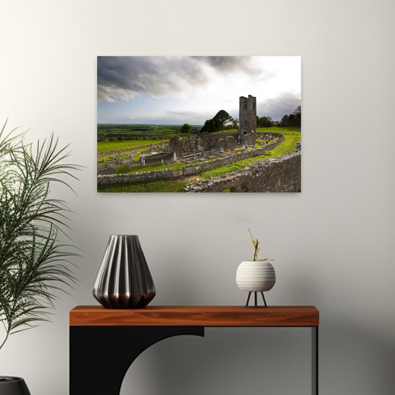 Remains Of The Church On St Patrick's Hill Slane Co Meath, H 16 po x l 24 po