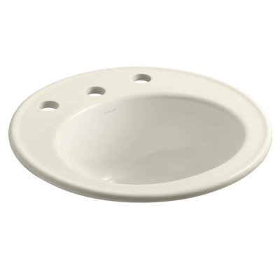 Brookline Circular Drop-In Bathroom Sink with Overflow