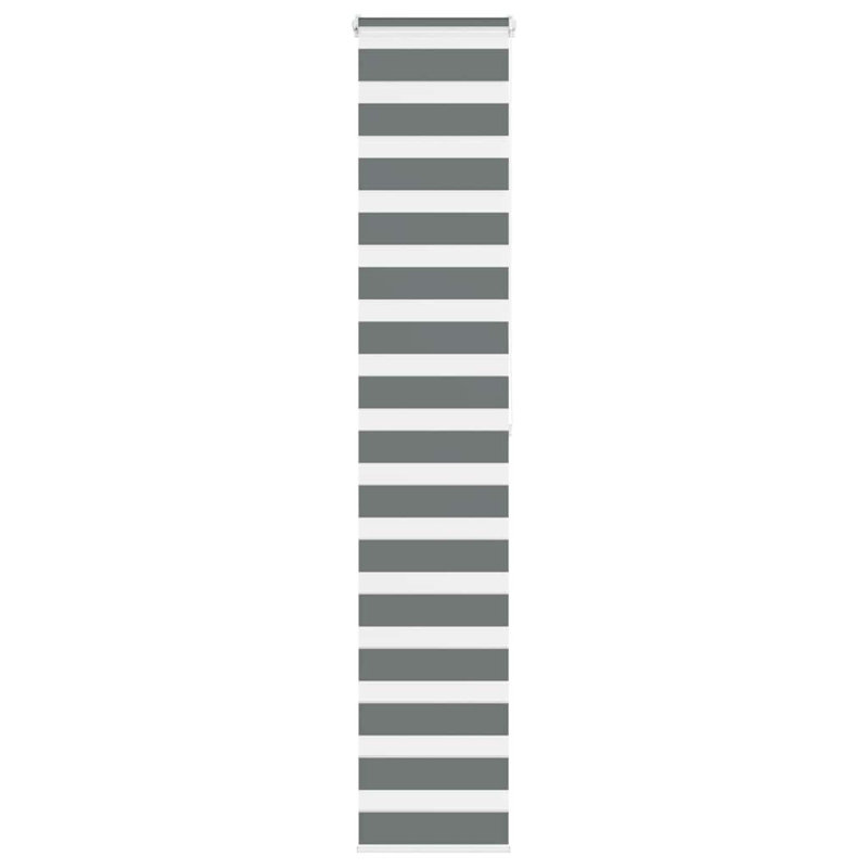 George Oliver Zebra Blind Polyester, 45cmW x 200cmL, Dark Grey