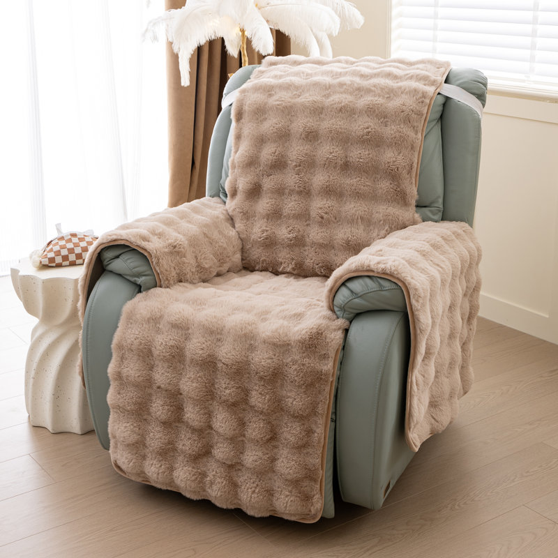 Housse en fausse fourrure, Brun