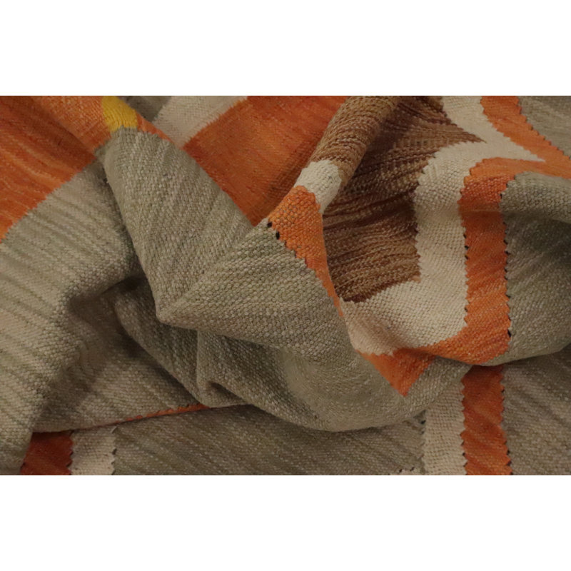 Tapis tissé à la main en laine Kilim 9 x 12