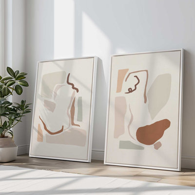 Modern Muses, ensemble de 2, reproduction sur toile encadrée