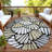 Machine Washable Indoor/Outdoor Chantille ACN2384 Floral Rug-1634722603