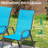 Patio Dining Set For 6, Outdoor Table And Chairs With 1.69'' Umbrella Hole, All Weather Patio Furniture Set, 30"X 55" Table And Stackable Pvc-Coated Polyester Chair, For Lawn, Deck (Umbrella Not Included)(Brown Table & Sky Blue Chairs )-1886006091-1886006100