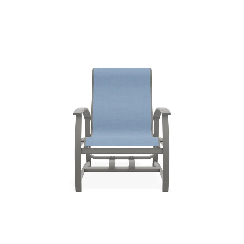 Belle Isle Outdoor Lounge Chair, Snow, White 6D Sunbrella®