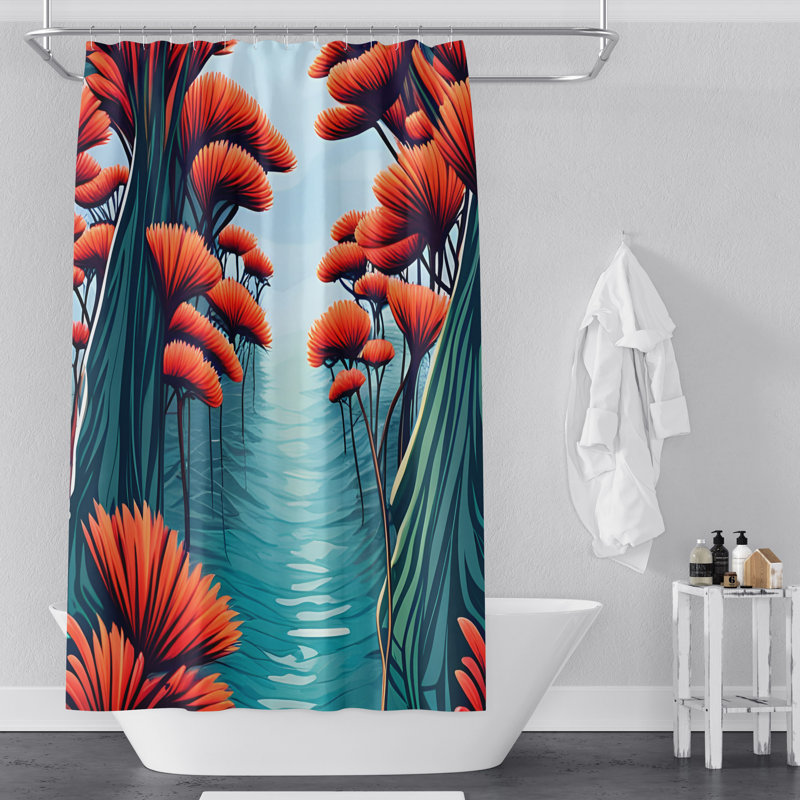 Rideau de douche Cushena, H 72 po x l 70 po