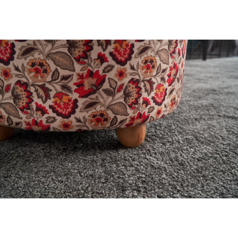 Prescilia 42cm Wide No Pattern Pouf Ottoman