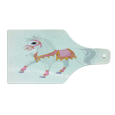 East Urban Home Glass Pony Cutting Board