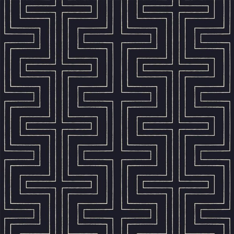 Halsted Lake 10' L x 24" W Peel and Stick Wallpaper Roll, Black_NDLQ2921, Onyx, Faux Grasscloth