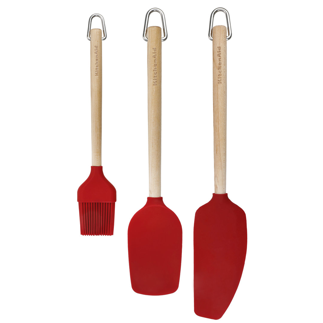 3 Piece Birch Wood Kitchen Utensil Set