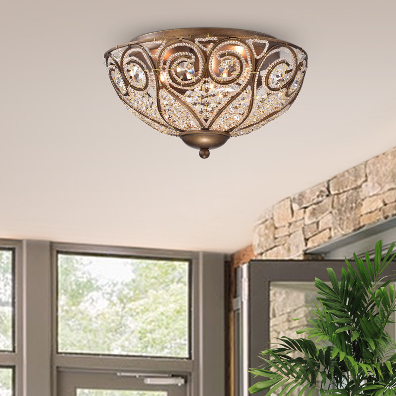 Scoggin Crystal Flush Mount