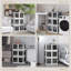 3 bacs de rangement empilables avec couvercles, roues, pliables, 18 gallons