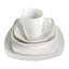 Service de table 40 pièces Gibson Home Everyday Square, porcelaine blanche