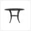 Ensemble de salle à manger moderne et classique en bois naturel Table de salle à manger ronde 4X Chaises d'appoint en tissu gris anthracite