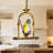Single Light Tiffany-Style Stained Glass Butterfly Pendant Light