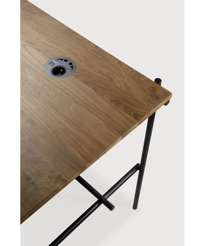Oscar Solid Wood Writing Desk, 30" H x 55.5" W x 28" D