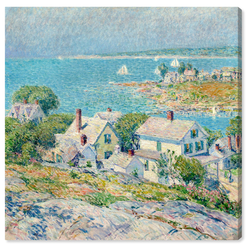 «New England» par Frederick Childe Coastal Wall Art par Art Remedy, Toile tendue, H 30 po x l 30 po