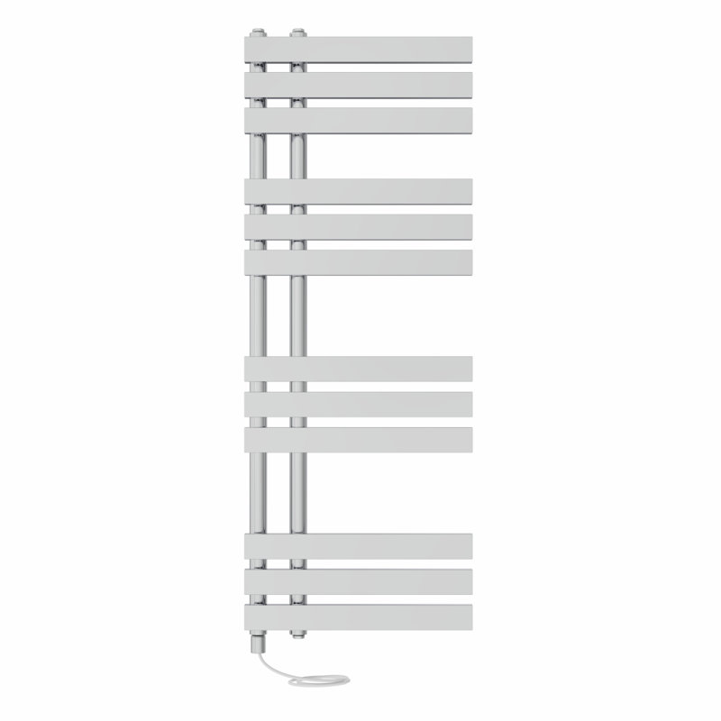Carralero Designer Towel Rail Heated Towel Rails, 120cm H x 45cm W x 7.35cm D, Chrome