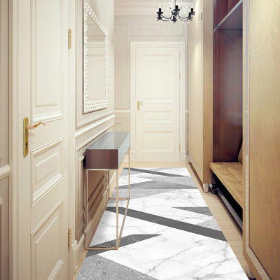 Olympia Non-Slip Geometric Indoor / Outdoor Doormat