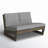 Louise 43" Acacia Outdoor Sofa with Sunbrella Cushions-88683801