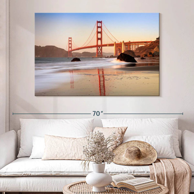 Ravi Beach près de Golden Gate, H 34 po x l 51 po