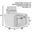 Fauteuil inclinable électrique de 40 po de largeur avec appui-tête réglable Ayoka-1608110204