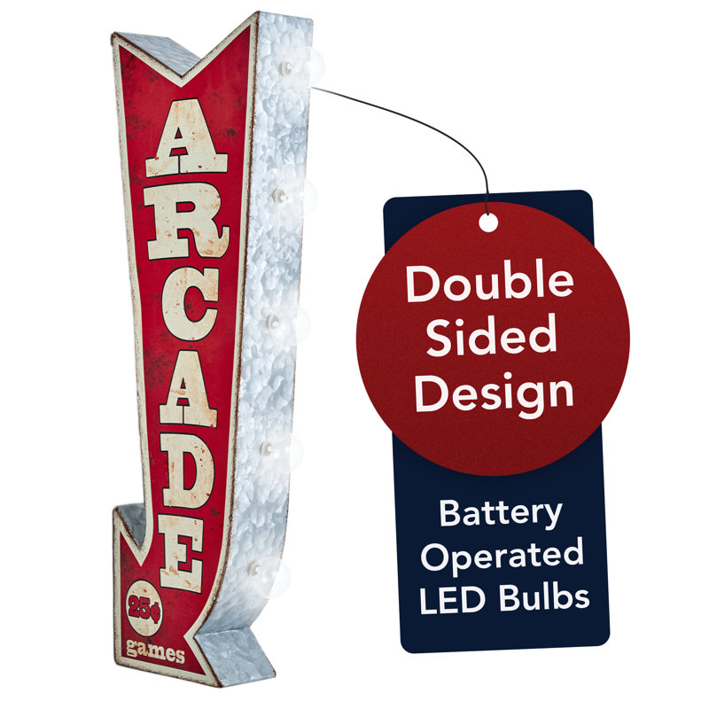 Enseigne lumineuse DEL « Arcade Games »