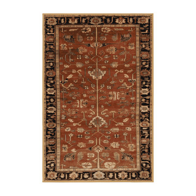 Tapis brun turc lavable à la machine