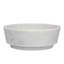 Bol décoratif décoratif avec rebords surélevés, rond de 7 pouces, marbre blanc