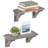 Derrald 2 Piece Solid Wood Floating Shelf-701974995