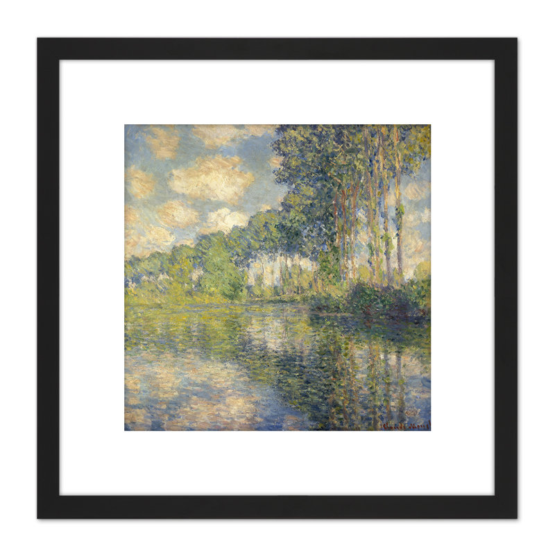 Poplar Trees Epte by Claude Monet - Single Picture Frame Painting