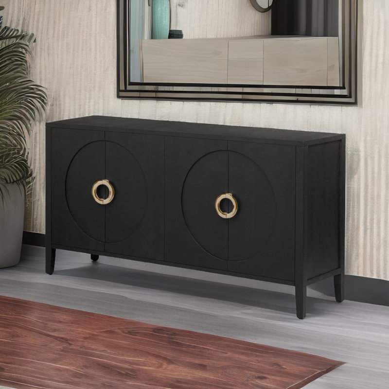 Armoire avec finition texturée, Noir, noir, noir, noir