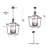 Arfan 5 - Light Lantern Square/Rectangle Pendant-1442033039