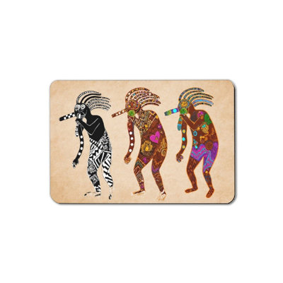 Tribal Pattern Colourful Bath Mat, 16 X 24