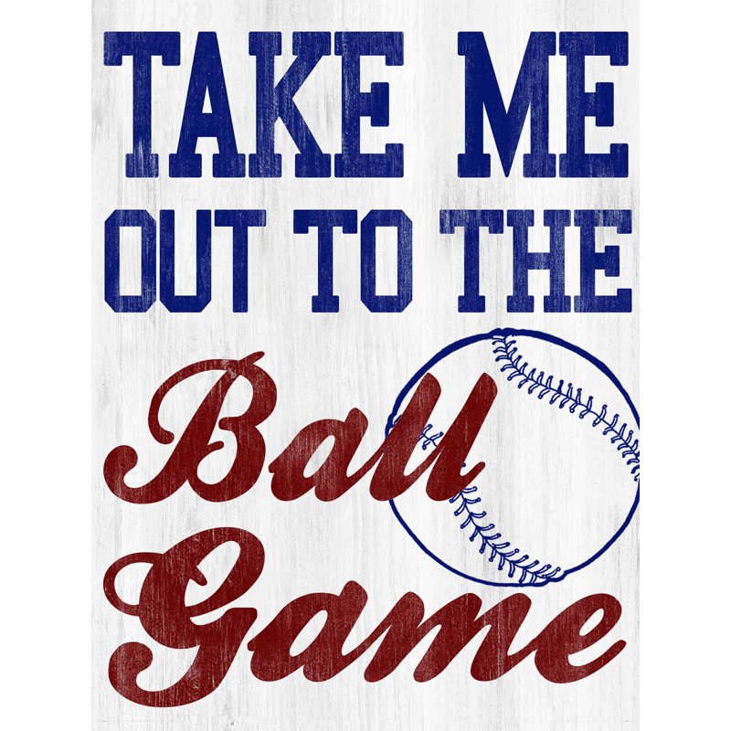 «Take Me out to the Ball Game», reproduction sur toile tendue, H 40 po x l 30 po